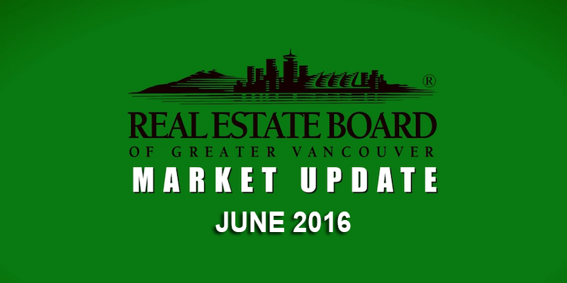 Vancouver Real Estate Market Update June 2016