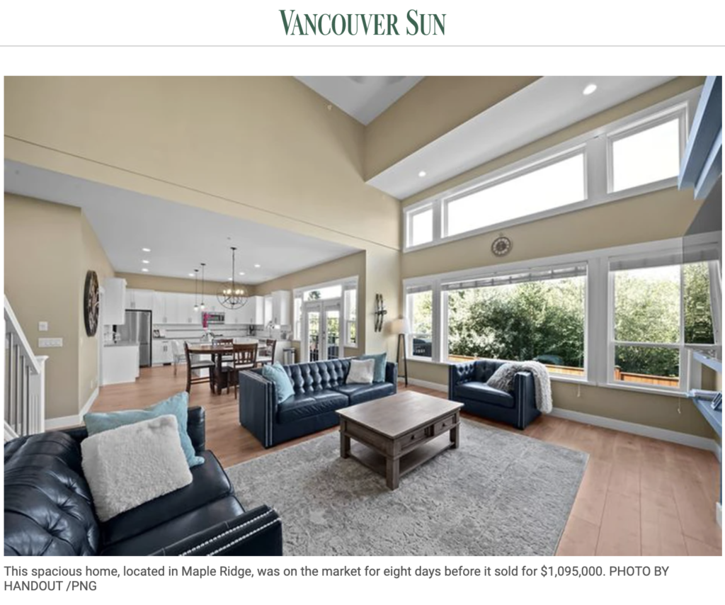 Vancouver Sun Article Krista Lapp Coquitlam Realtor