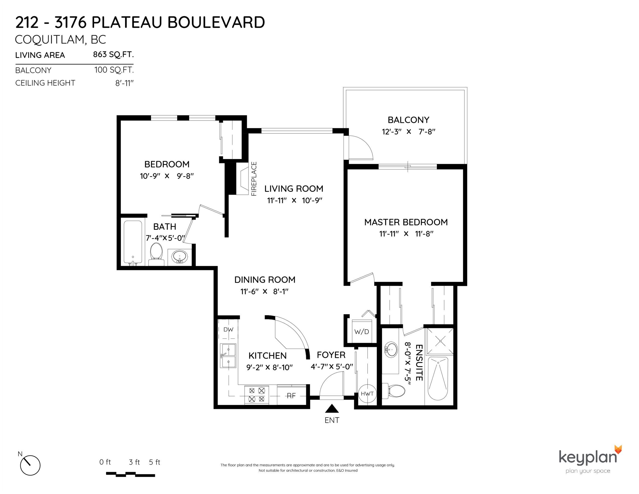 212 3176 Plateau Blvd Coquitlam Floor Plan