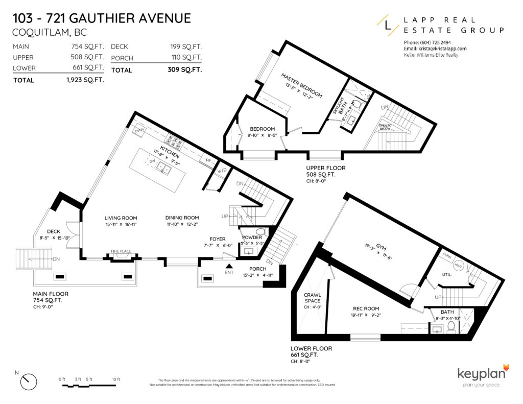 Top Coquitlam Realtor Krista Lapp Unit 103 721 Gauthier Ave Coquitlam-Layout1-01