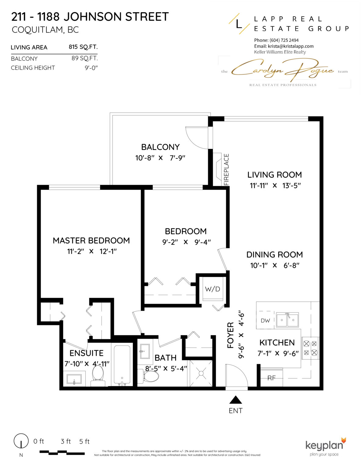 For Sale! 211 1188 Johnson Street, Coquitlam, B.C.