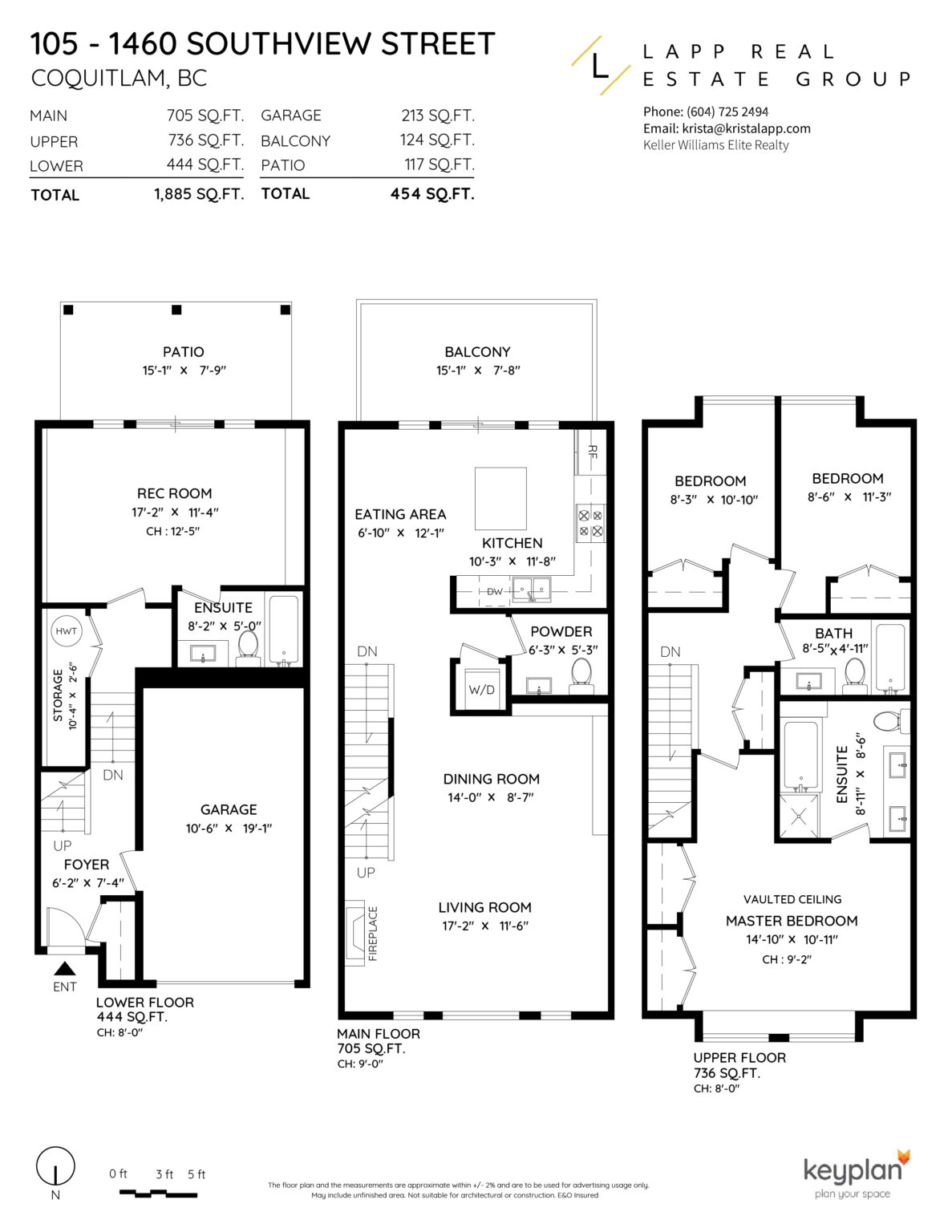 For Sale! 105 1460 Southview St, Burke Mountain Coquitlam