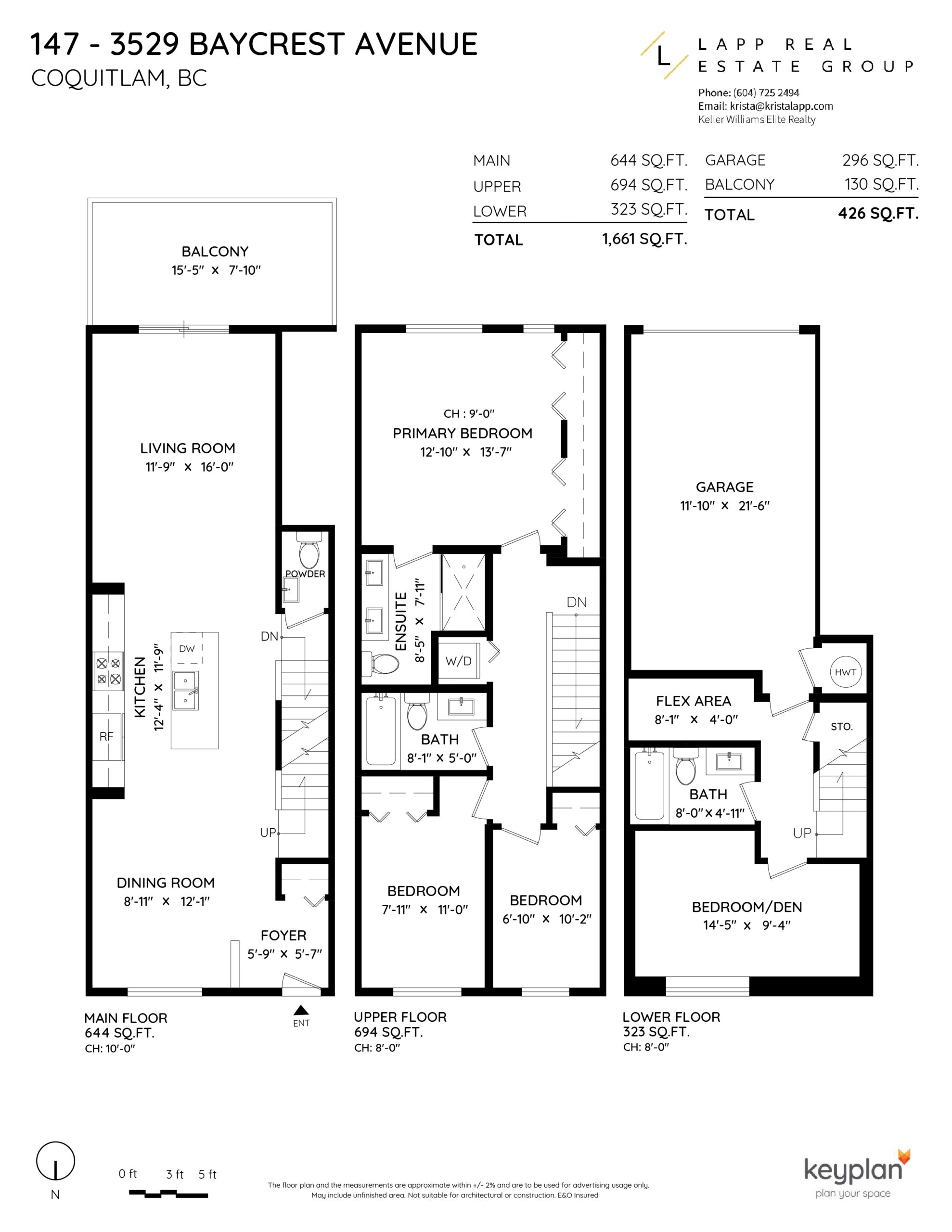 Burke Mountain Coquitlam Realtor Krista Lapp 147 3529 Baycrest Ave Coquitlam Floor Plan