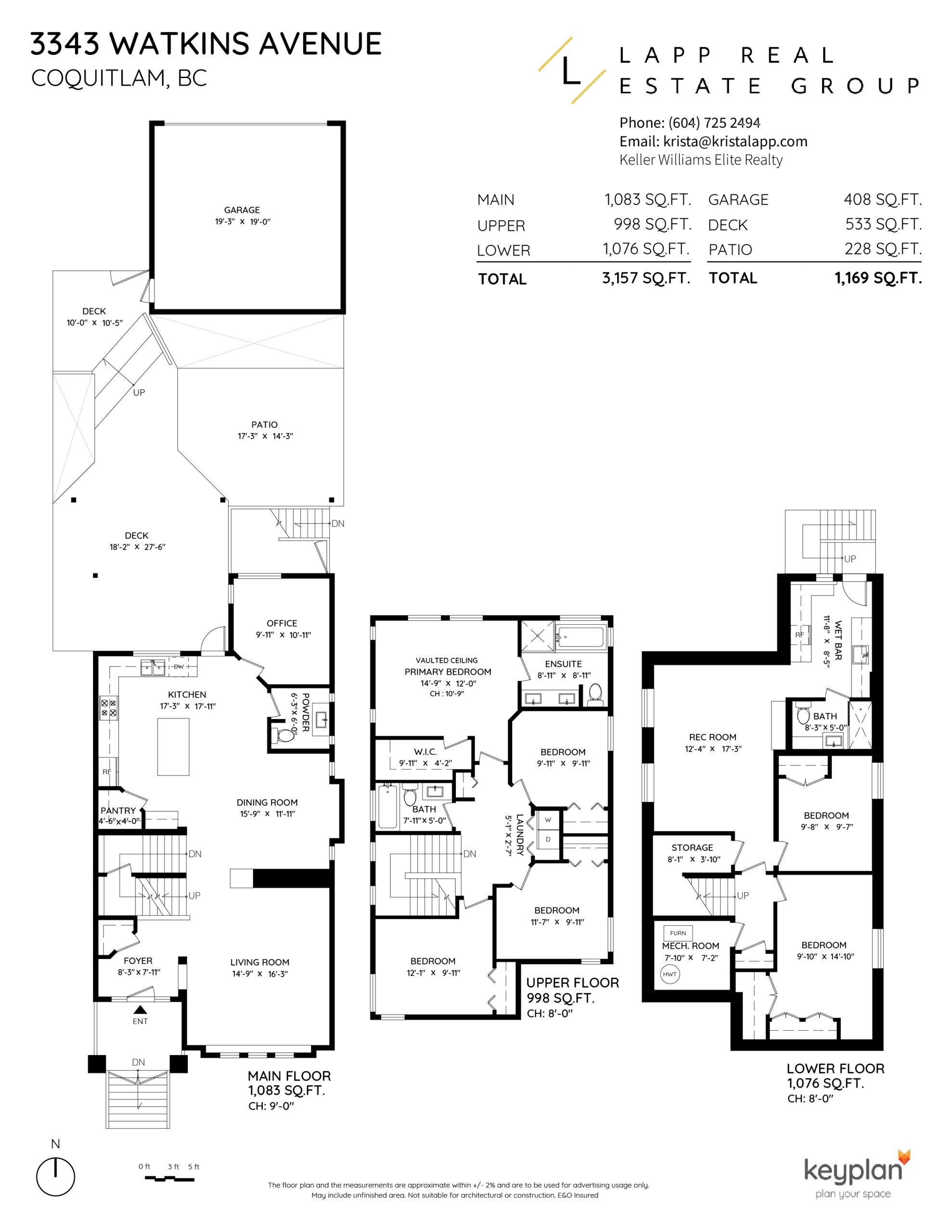 Burke Mountain Realtor Krista Lapp 3343 Watkins Ave Coquitlam Floor Plan 2