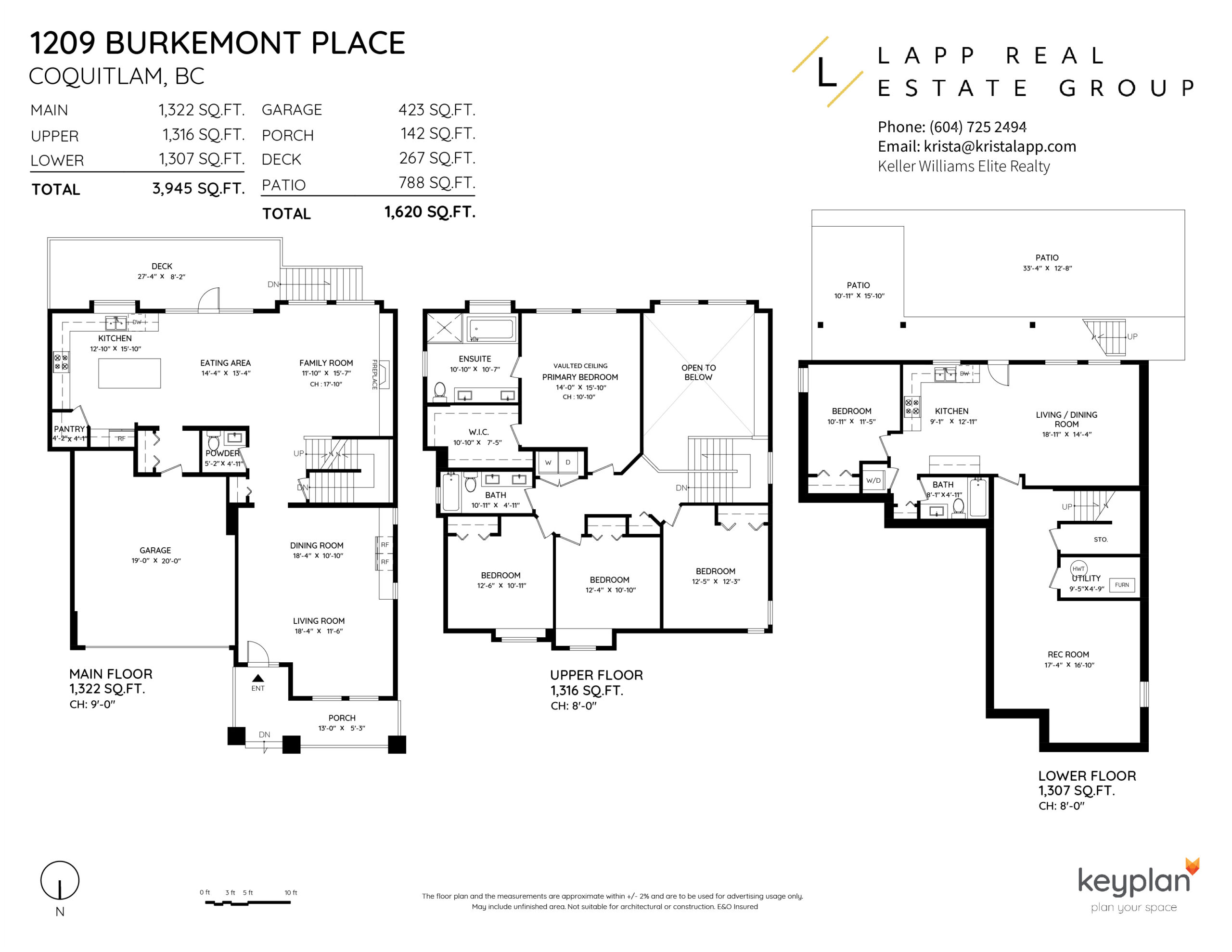 Burke Mountain Realtor Krista Lapp Home For Sale Burkemont Place REW Listings Floor Plan