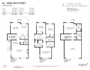Langley Realtor Krista Lapp Unit 62 8089 209 St Langley Floorplan