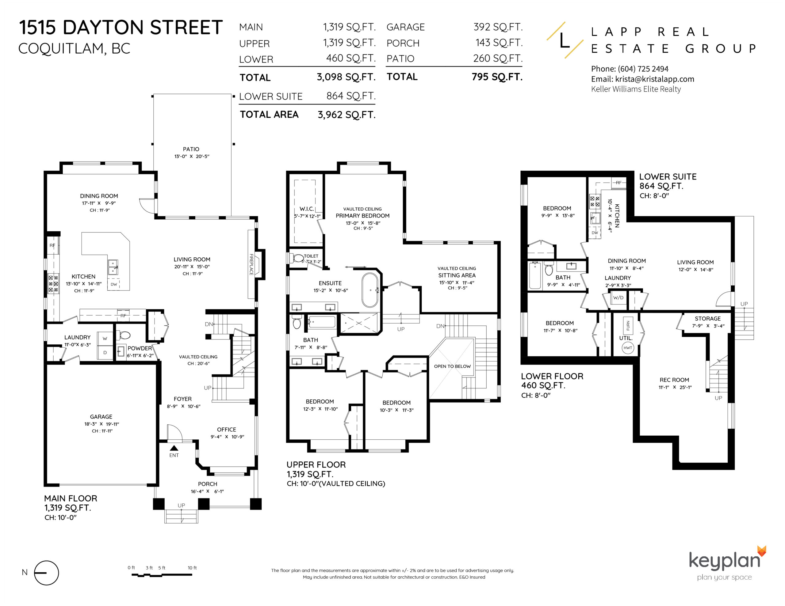 Krista Lapp 1515 Dayton Street, Burke Mountain, Coquitlam Floor Plan