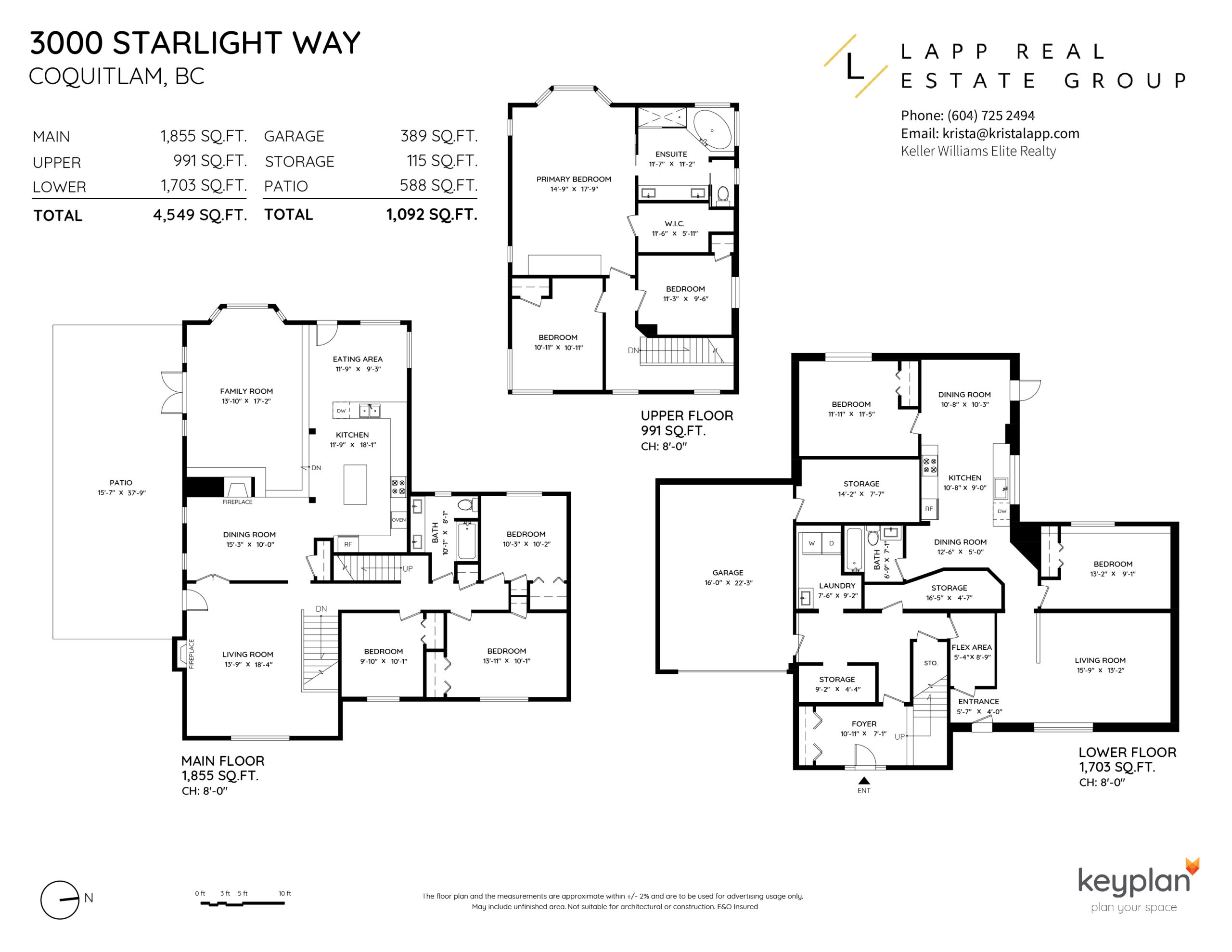 Krista Lapp Coquitlam Realtor 3000 Starlight Way Coquitlam-Layout Floor plan