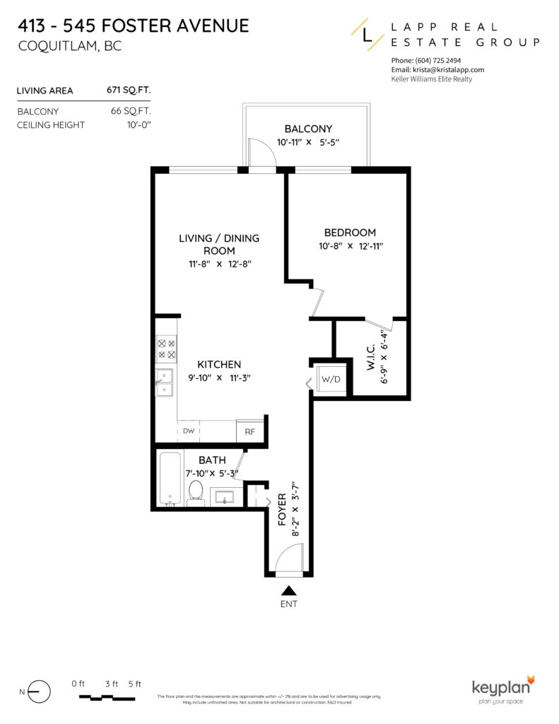 For Sale! 413 545 Foster Avenue, Coquitlam, B.C.