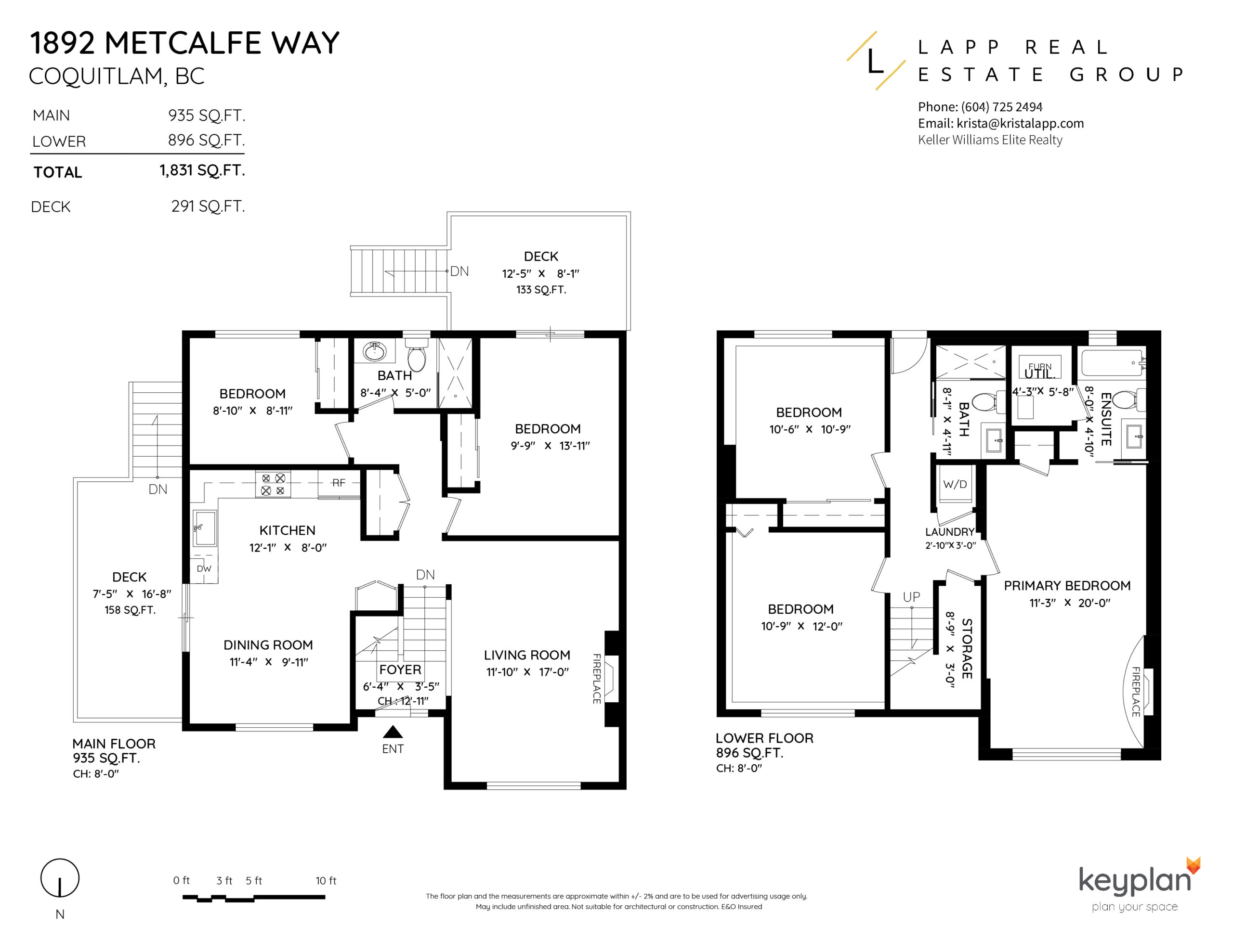 Krista Lapp 1892 Metcalfe Way Coquitlam Layout Floor Plan